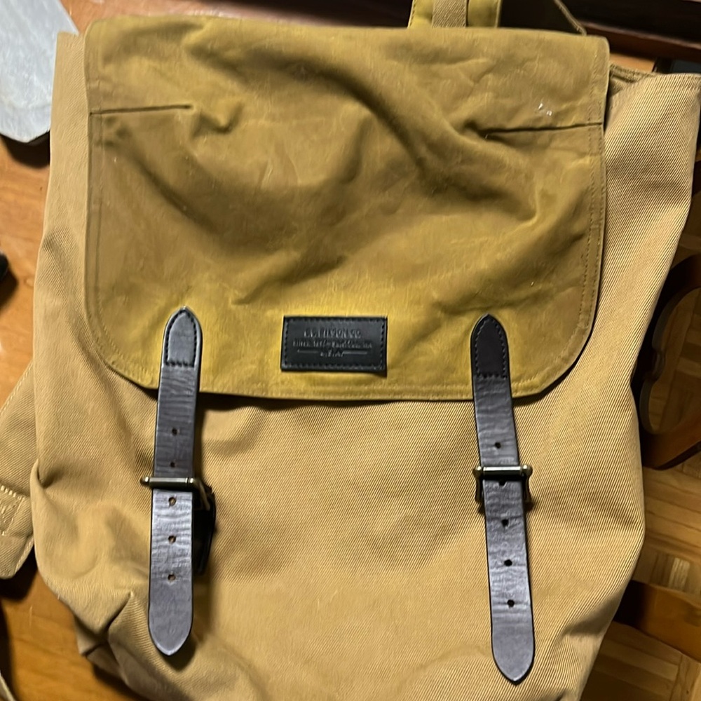 Filson canvas backpack